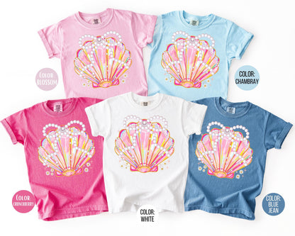 Comfort Colors® Pearl Coquette Clam Shirt, Girls Summer Shirts