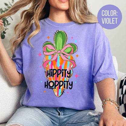 Comfort Colors Hippity Hoppity Carrot Easter Shirt
