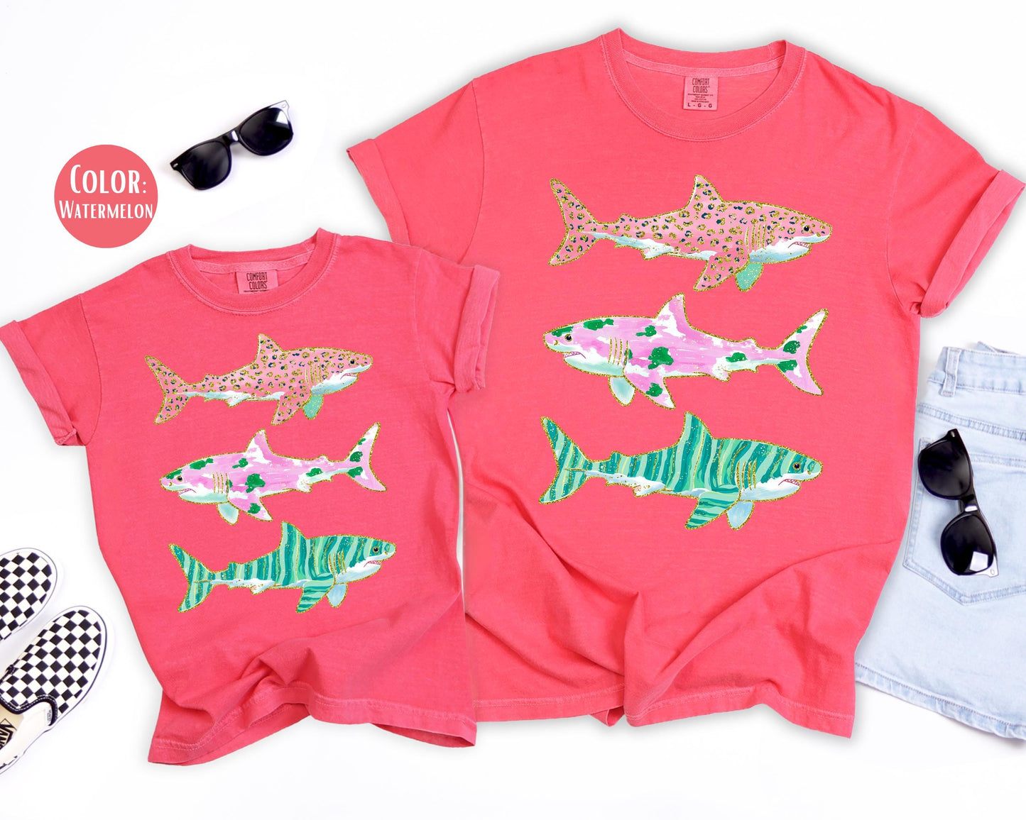 Comfort Colors® Preppy Shark Shirt, Shark Week Shirts