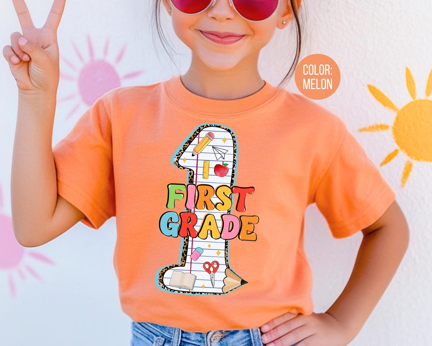 Comfort Colors First Grade Shirt: Back to School Tee