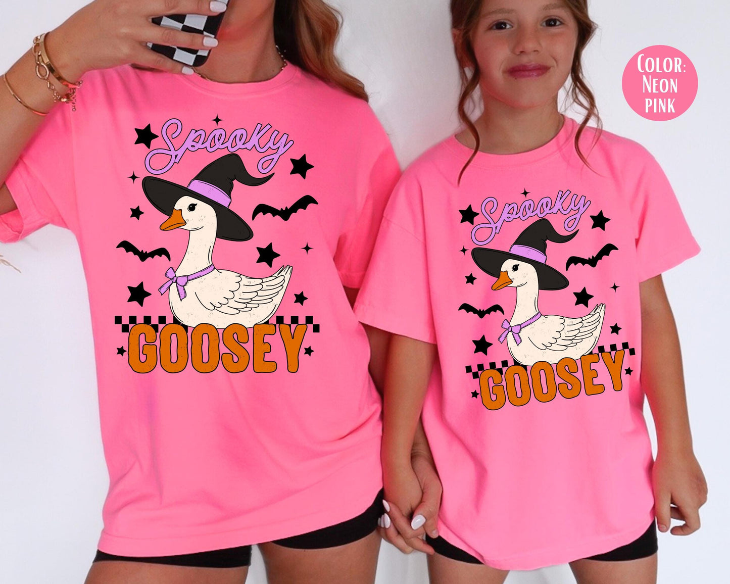 Comfort Colors Spooky Goose Halloween Shirt, Girly Tee