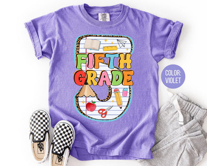 Comfort Colors 5th Grade Pencil Shirt - Back to School