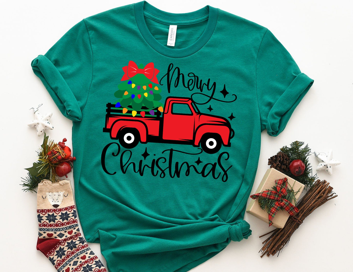 Merry Christmas Truck Shirt - Merry Christmas Shirt