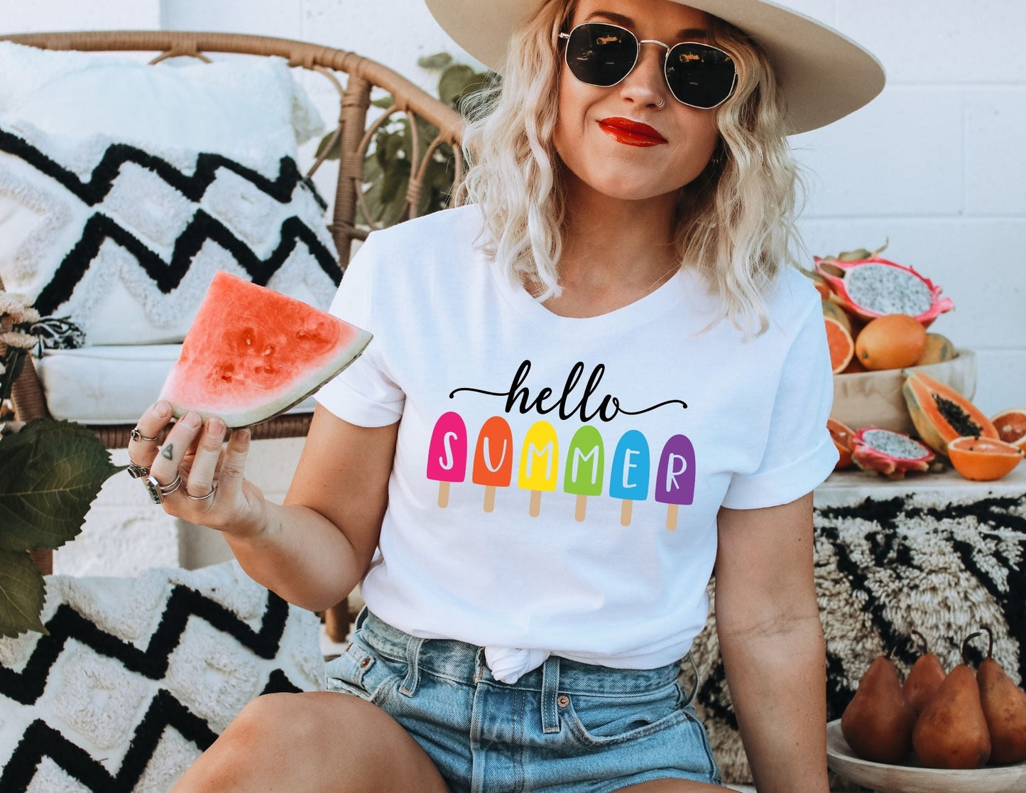 Hello Summer Shirt - Popsicle Shirt