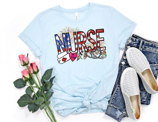 4th of July Nurse Shirt - Nurse Fourth of July Shirt