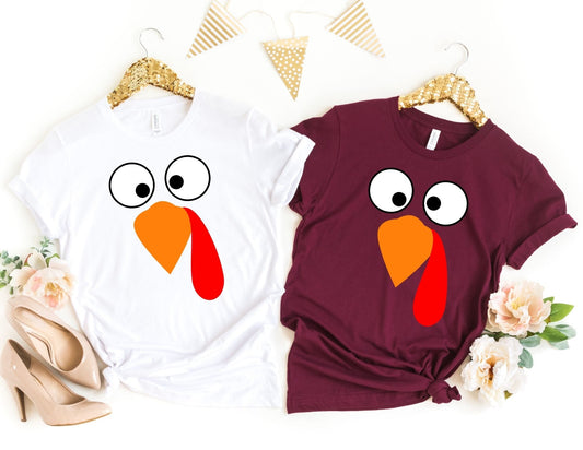 Turkey Face Shirt - Thanksgiving Shirt