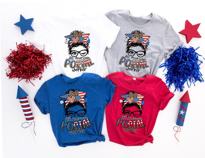 All American Postal Worker Shirt - 4th of July Shirt