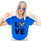 Love Cow Hide Heart Shirt - Cow Hide Shirt