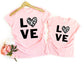 Love Cow Hide Heart Shirt - Mommy and Me Shirts