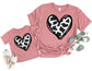 Cow Hide Heart Shirt - Valentine Mommy and Me Shirts