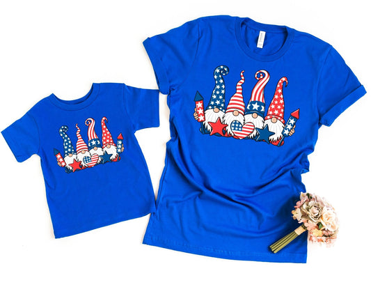4th of July Gnomes Shirt - Mommy and Me Shirts