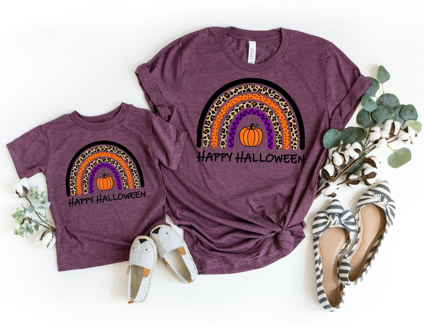 Happy Halloween Rainbow Shirt - Mommy and Me Shirts