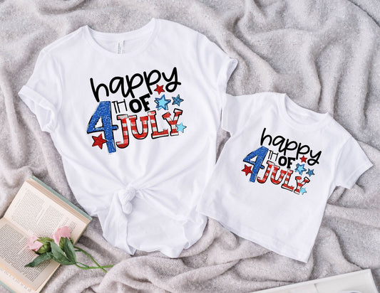 Happy 4th of July Shirt - Mommy and Me Shirts