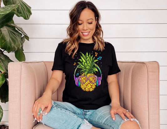 Music Pineapple Shirt - Summer Shirt