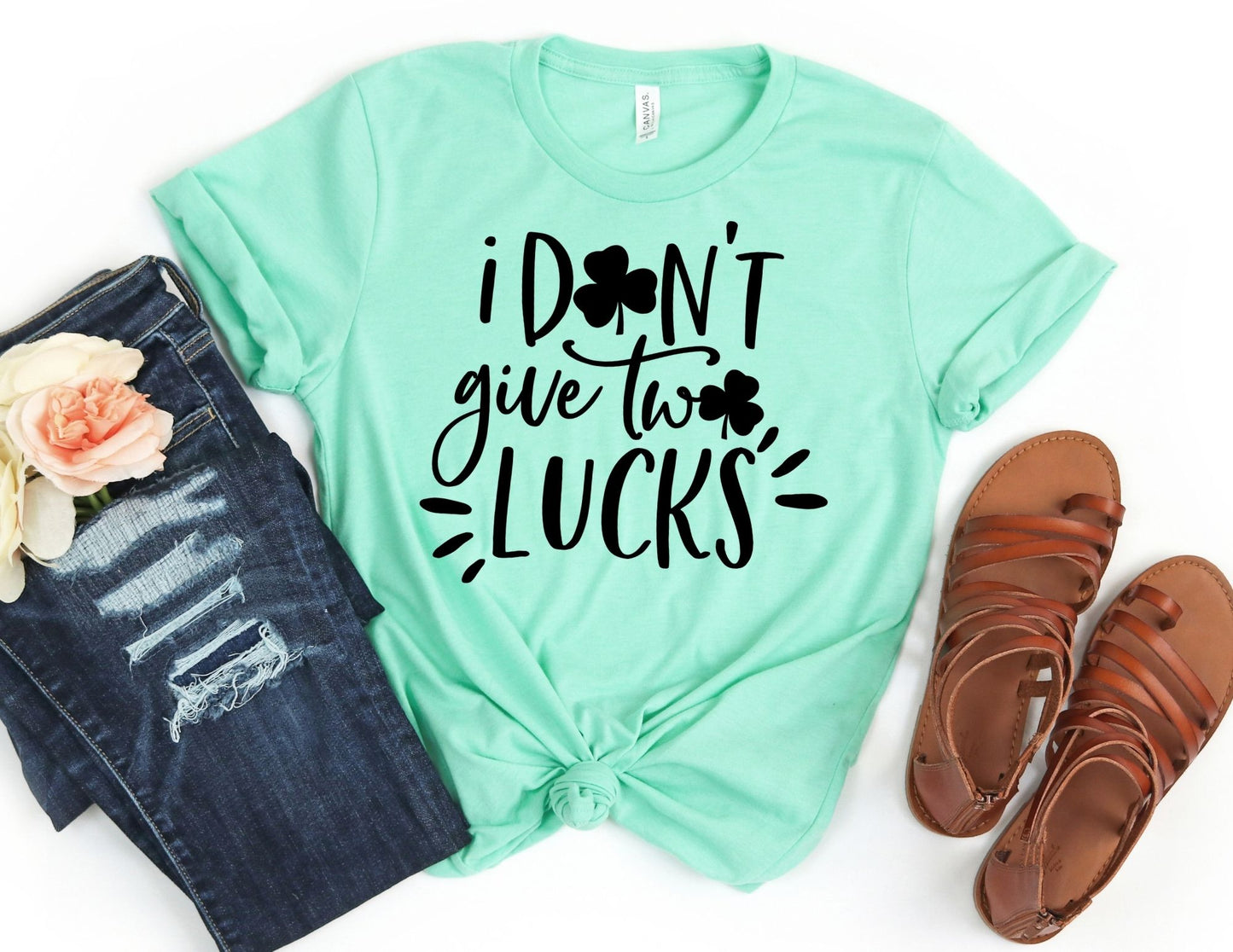 I Don't Give Two Lucks Shirt - St Patricks day Shirt