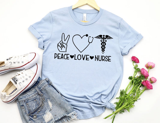 Peace Love Nurse Shirt - Nurse Shirt