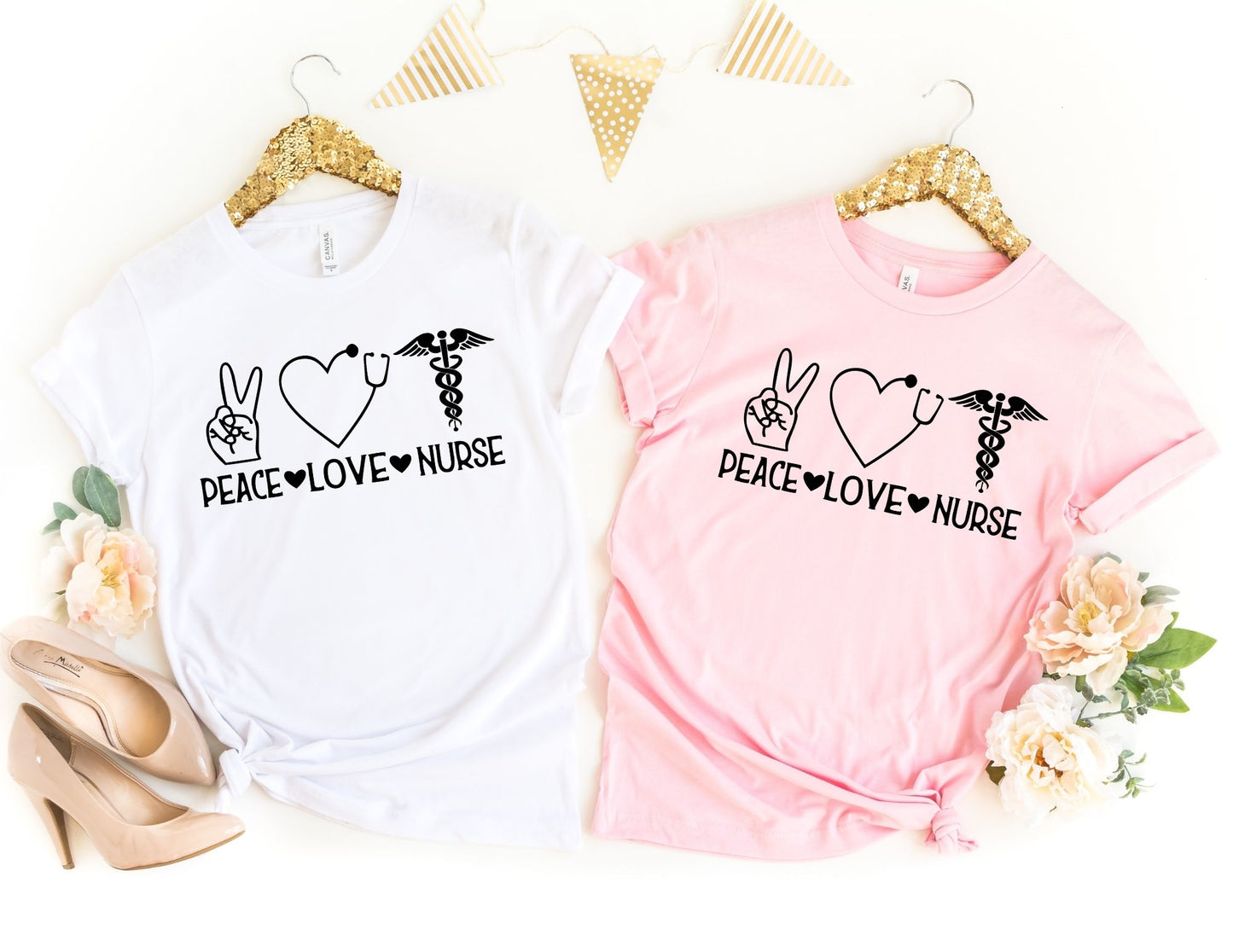 Peace Love Nurse Shirt - Nurse Shirt