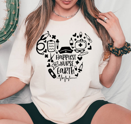 Happiest Nurse on Earth Shirt - Nurse Shirt