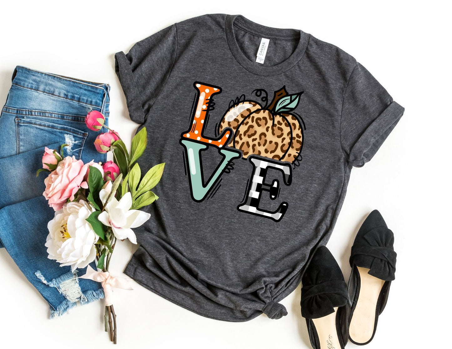 Love Fall Pumpkin Shirt - Fall Shirt