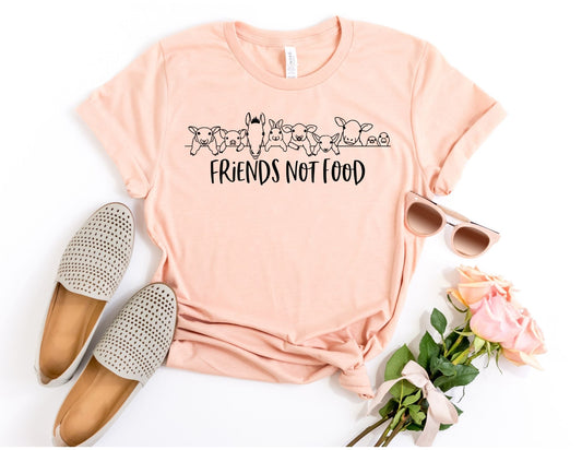 Friends Not Food Shirt - Vegetarian Shirt