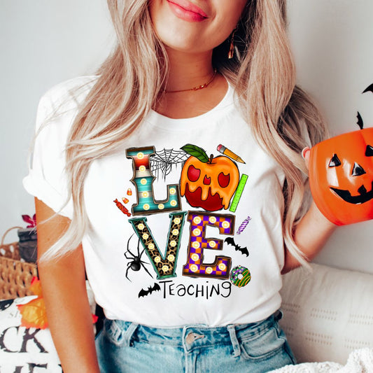 Love Teaching Shirt - Halloween Teacher Shirt