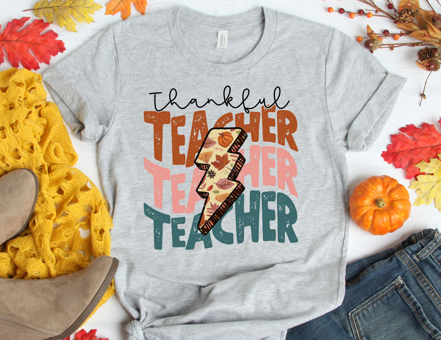 Thankful Teacher Shirt - Fall Teacher Shirt