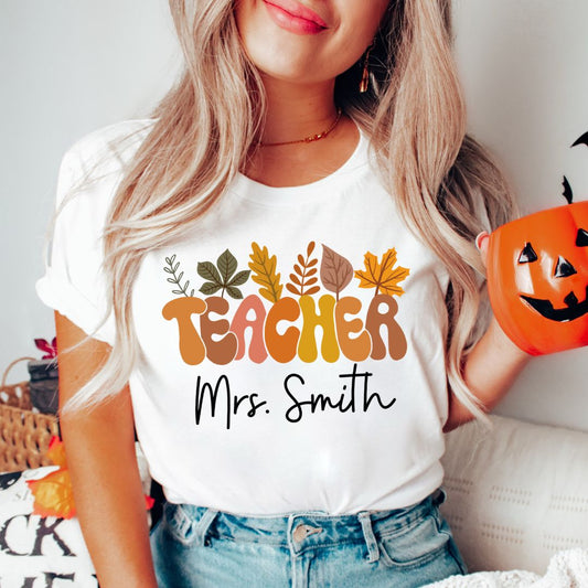 Custom Fall Teacher Shirt - Custom Teacher Shirt