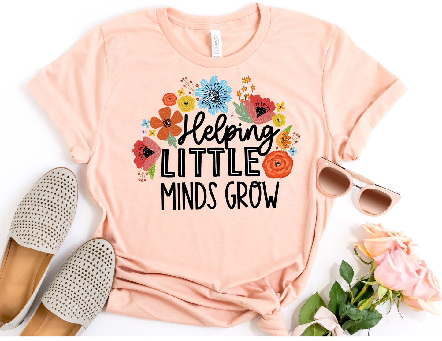 Helping Little Minds Grow Shirt - Teacher Shirt