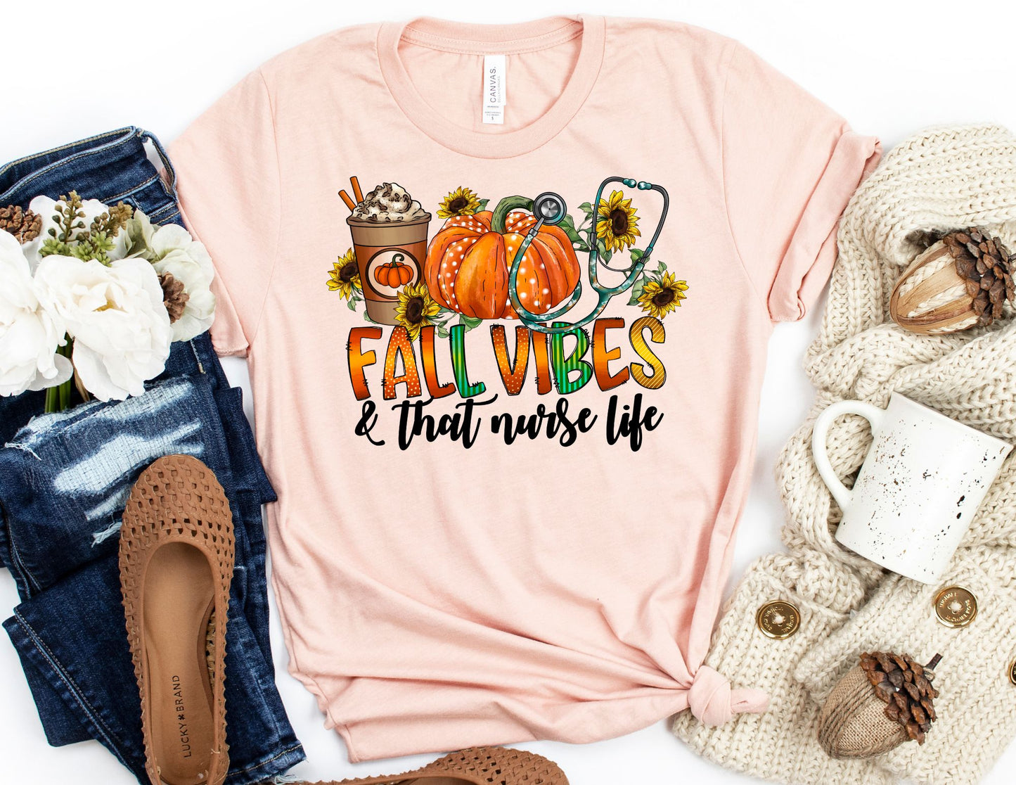 Fall Vibes and That Nurse Life Shirt - Fall Nurse Shirt