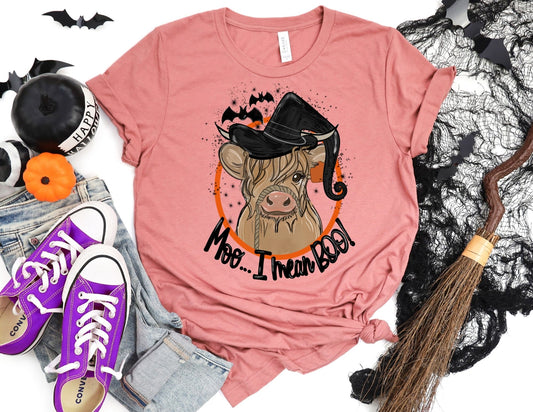 Moo...I Mean Boo Shirt - Halloween Shirt