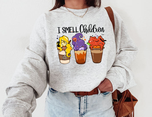 I Smell Children Coffee Sweatshirt - Halloween Sweatshirt