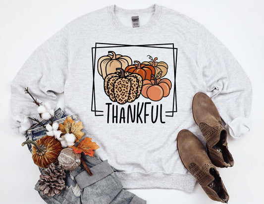 Thankful Pumpkin Sweatshirt - Fall Sweatshirt