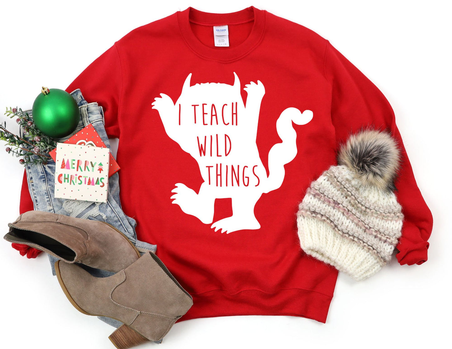 I Teach Wild Things Sweatshirt - Teacher Sweatshirt