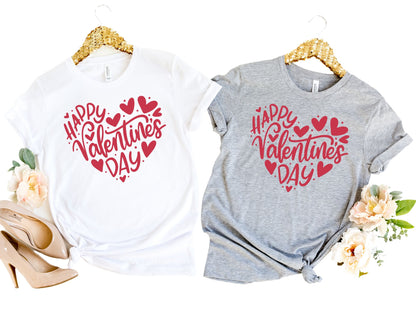 Happy Valentines Day Heart Shirt - Valentines Day Shirt