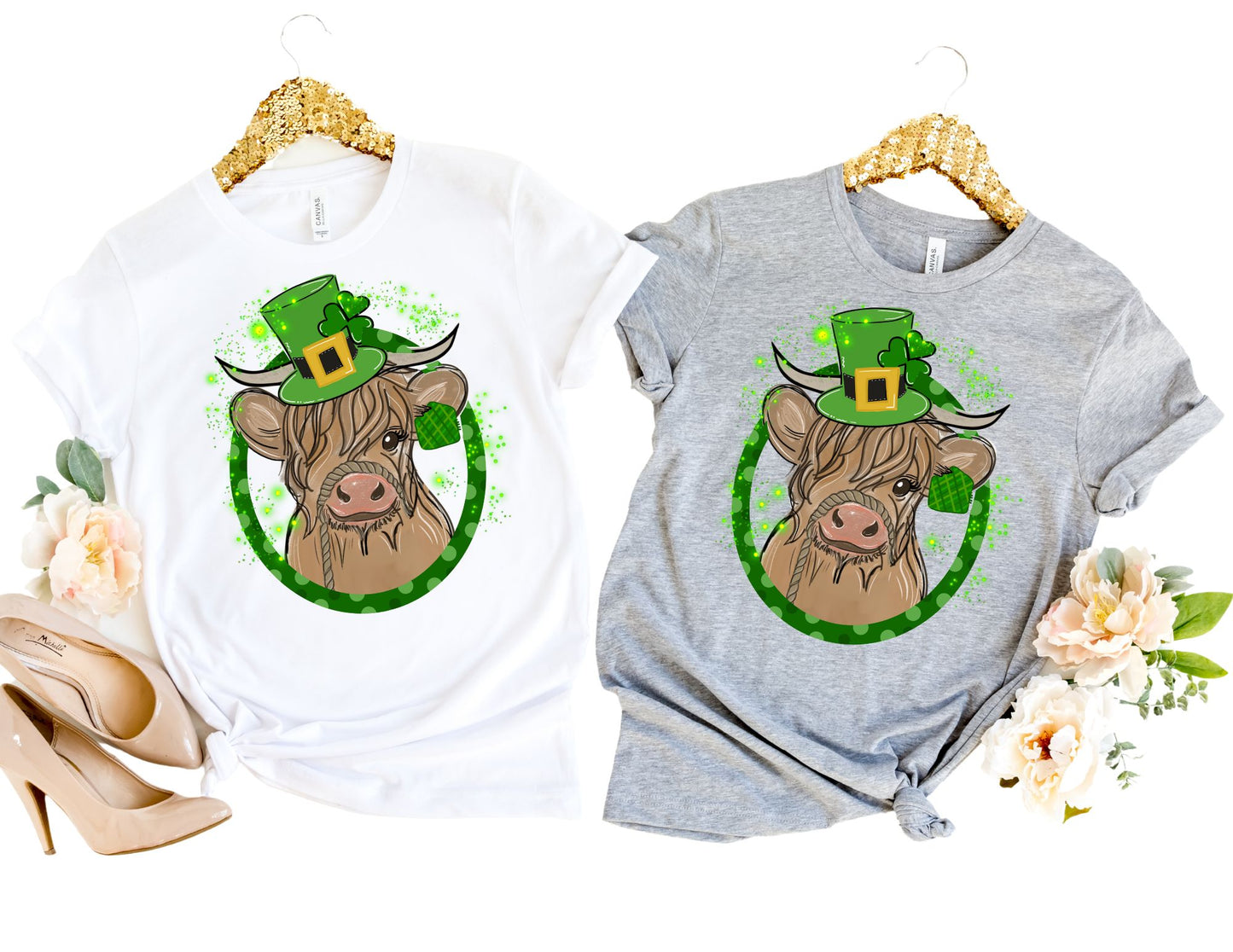 Highland Cow St Patricks Shirt - St Patricks day Shirt