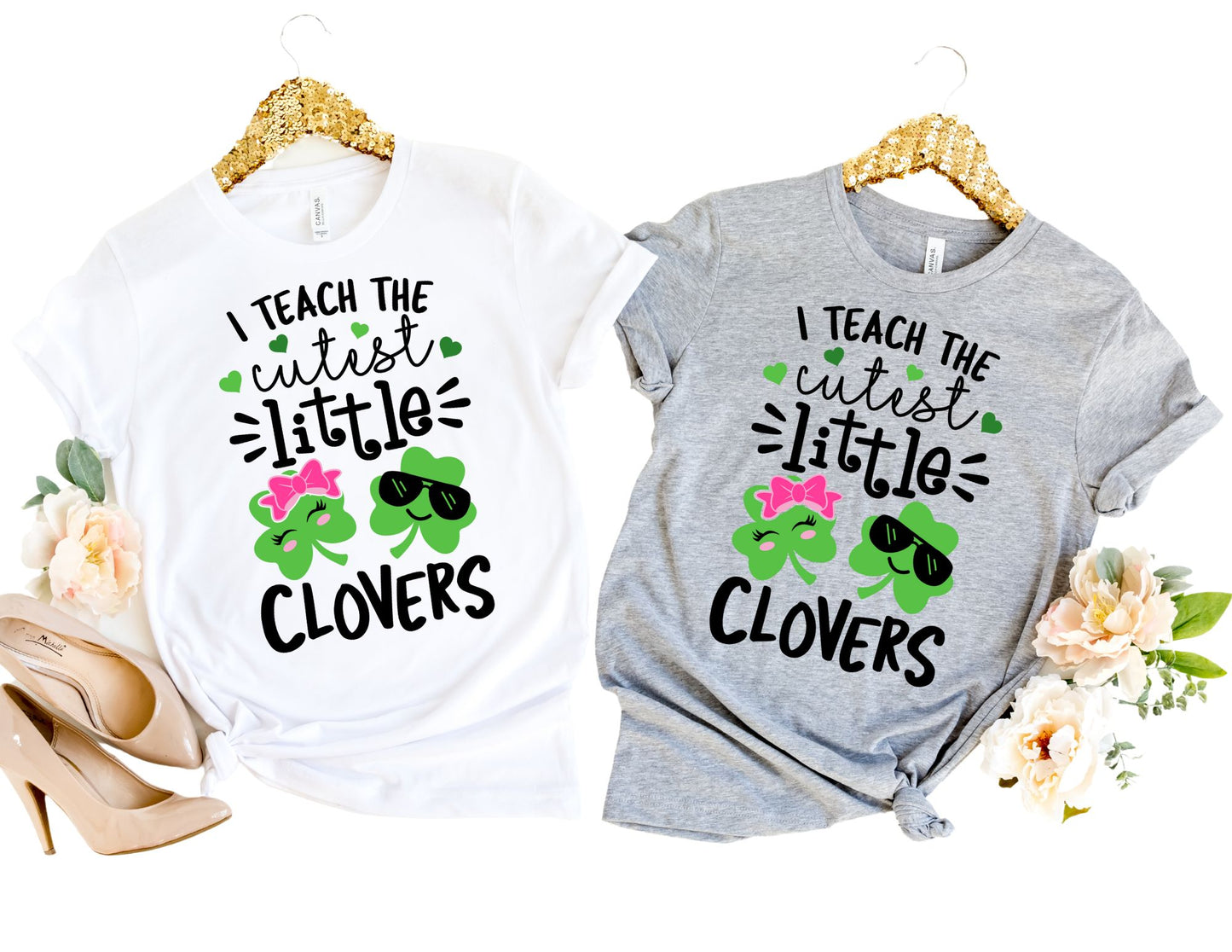 I Teach the Cutest Little Clovers - St Patricks Day Teacher Shirt