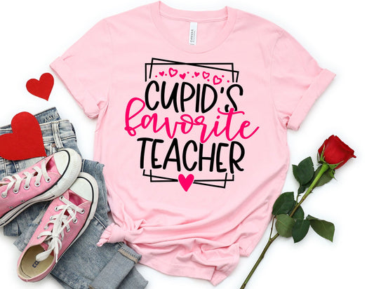 Cupid's Favorite Teacher Shirt - Valentine Teacher Shirt