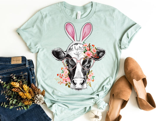 Easter Cow Shirt - Easter Shirt