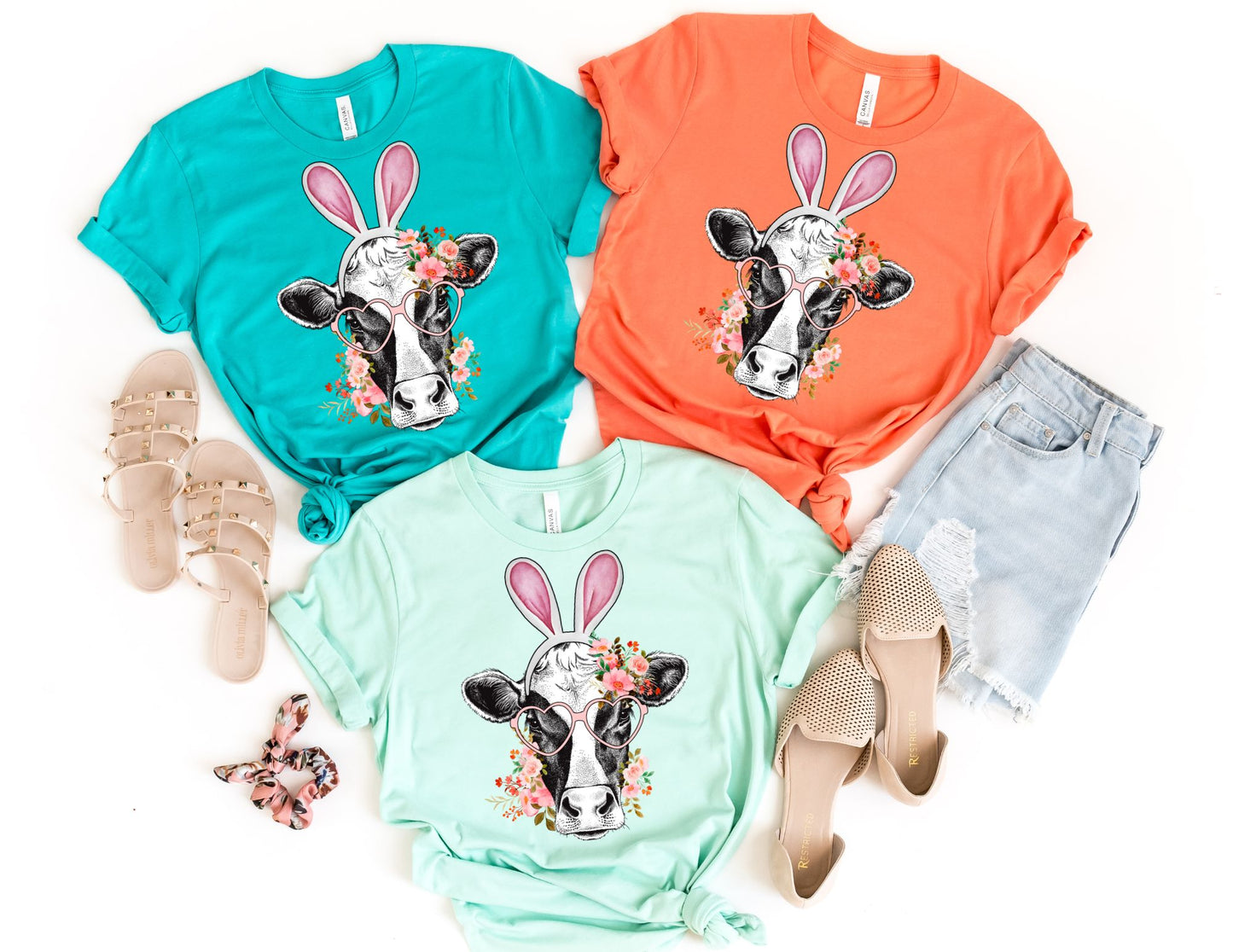 Easter Cow Shirt - Easter Shirt