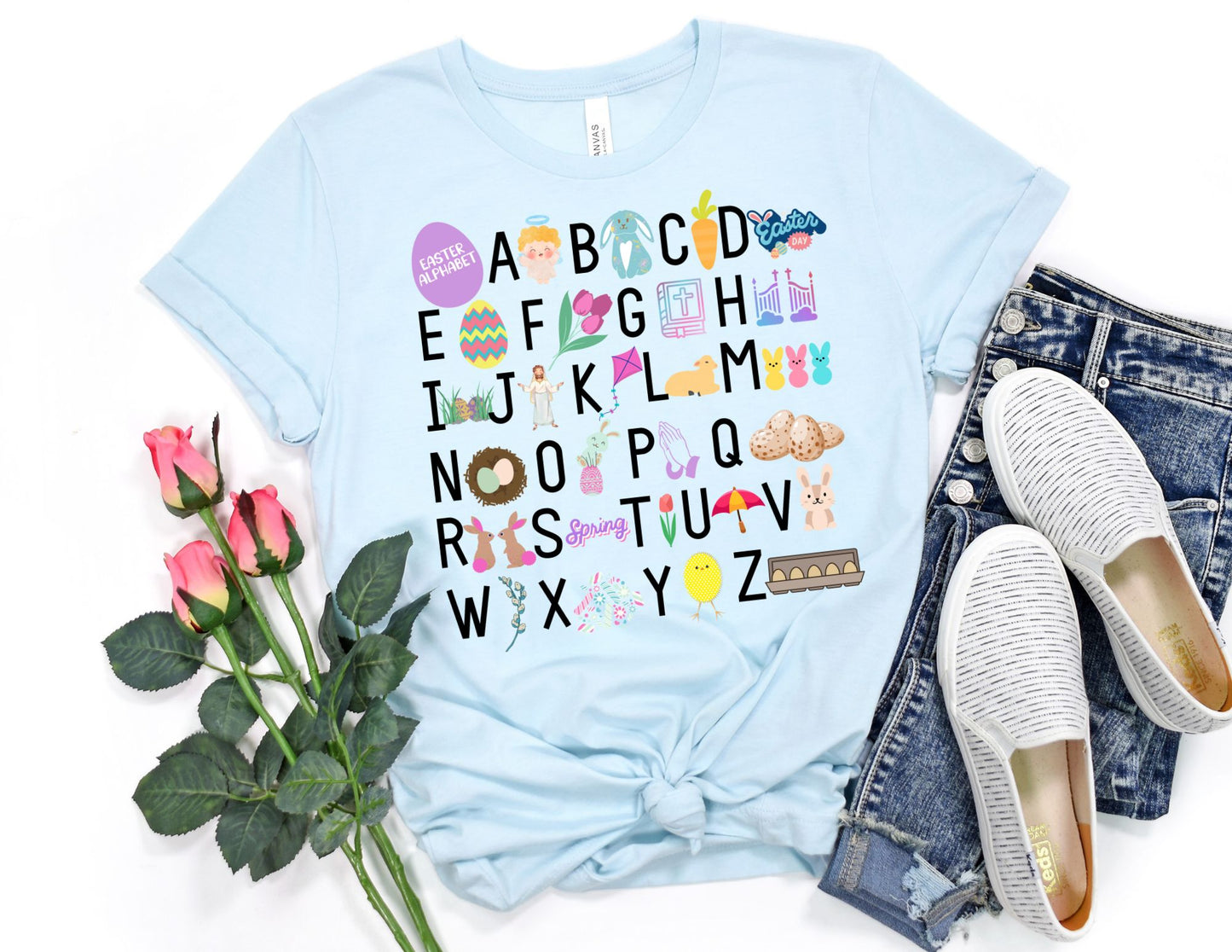 Teacher Alphabet Easter Shirt - Easter Teacher Shirt