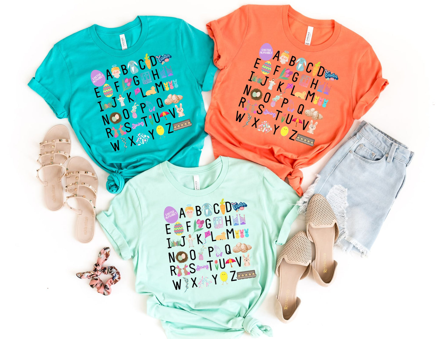 Teacher Alphabet Easter Shirt - Easter Teacher Shirt