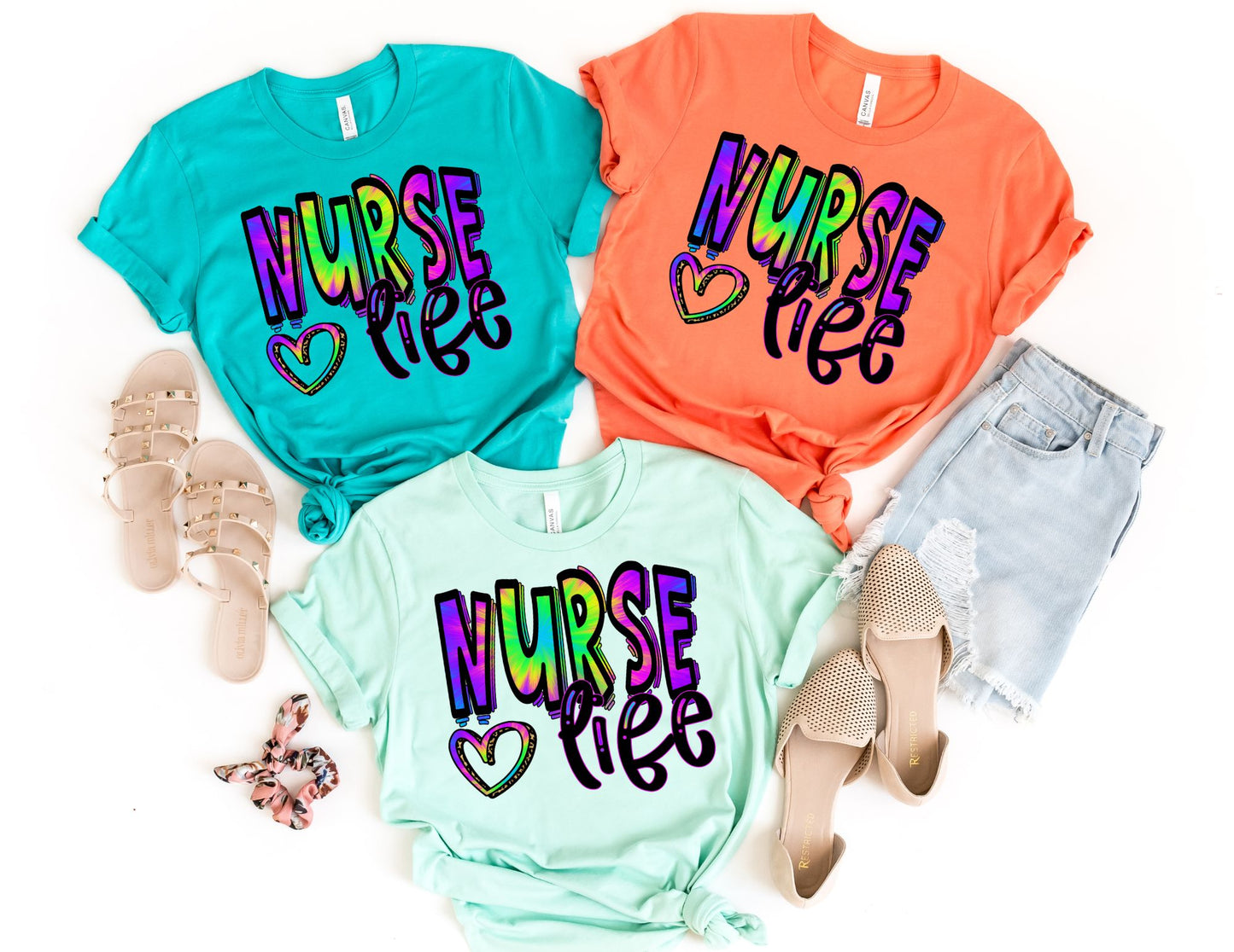 Colorful Nurse Life Shirt - Nurse Shirt