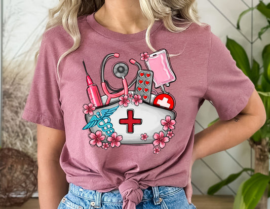 Nursing Hat Shirt - Nurse Shirt