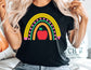 Teacher Pencil Apple Rainbow Shirt - Teacher Shirt