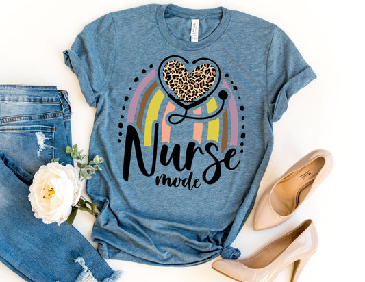 Nurse Mode Rainbow Shirt - Nurse Shirt