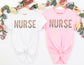 Rose Gold Leopard Nurse Shirt - Nurse Shirt