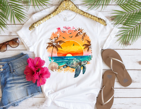 Sea Turtle Beach Shirt - Summer Shirt