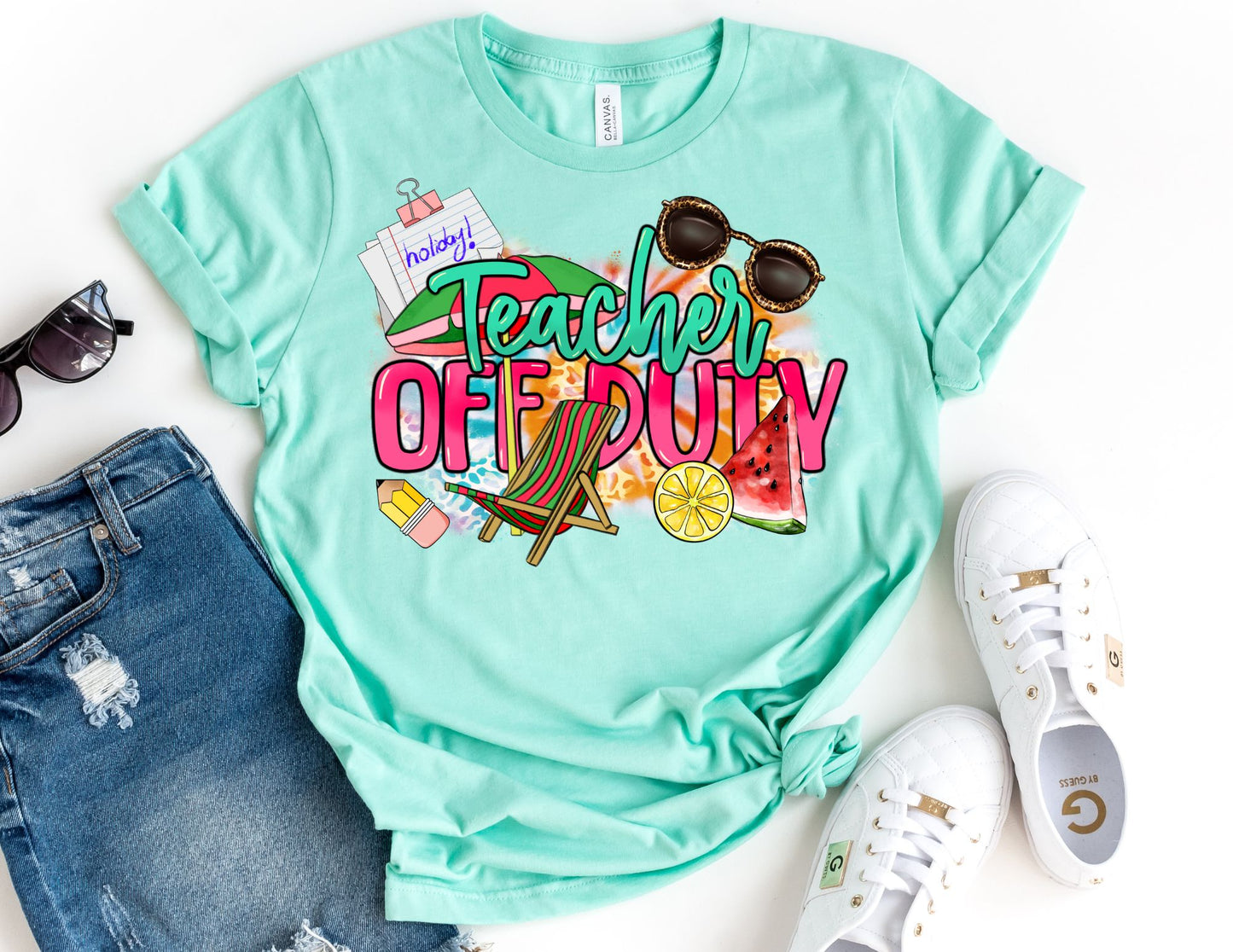 Teacher Off Duty Shirt - Summer Teacher Shirt