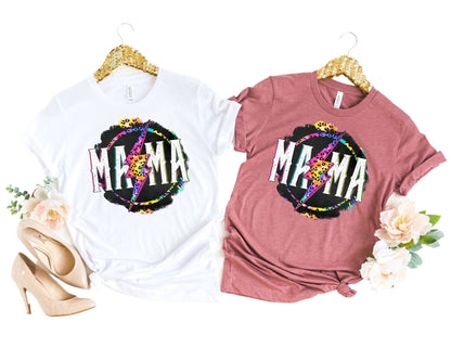 Mama Leopard Lightening Shirt - Mom Shirt