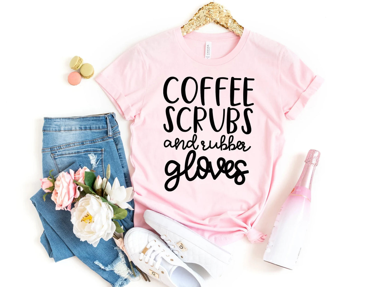 Coffee Scrubs and Rubber Gloves Shirt - Nurse Shirt